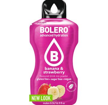 Bolero  Sticks (Sachets), smaak Banana Stawberry (12x3 gram)