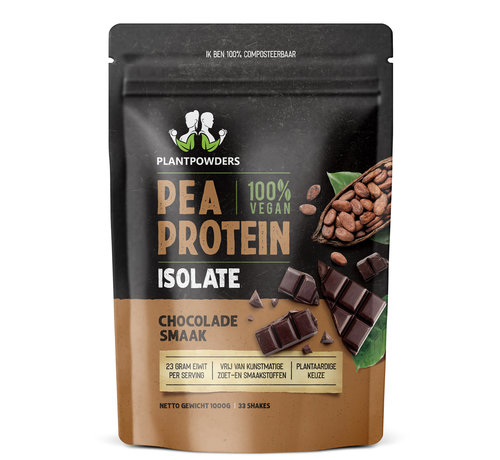 Plantpowders Pea protein isolate chocolade 1000 gram