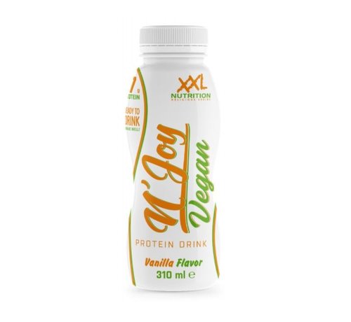 XXL  N'Joy vegan Protein Drink vanille smaak 6x310ml. T.H.T. 05.12.23