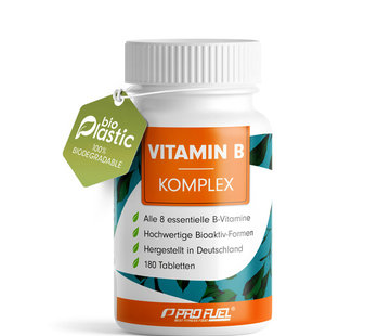 ProFuel VITAMIN B Komplex | Alle 8 B-Vitamine | 180 Tabletten