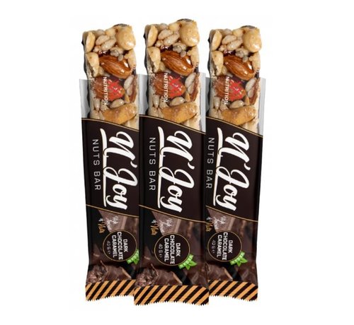 XXL  N'Joy Nuts Bar dark chocolate caramel reep 1x40 gram