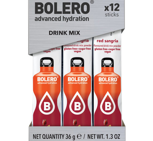 Bolero  Sticks (Sachets), smaak  Red Sangria (12x3 gram)