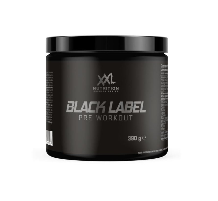 Black Label - Pre Workout Red Fruit (390 gram)