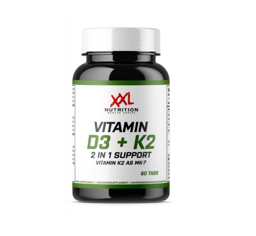 Vitamine D3 + K2 - 60 tabletten