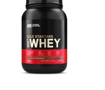Optimum Nutrition 100 % Whey Gold Standard, 0.90 kg (2 lb), Double Rich Chocolate