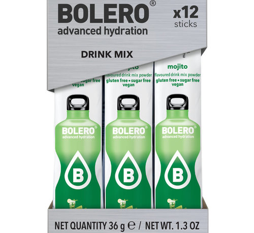 Bolero  Sticks (Sachets), smaak Mojito (12x3 gram)