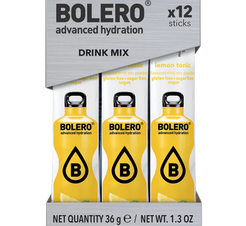 Bolero  Sticks (Sachets), smaak Lemon Tonic (12x3 gram)