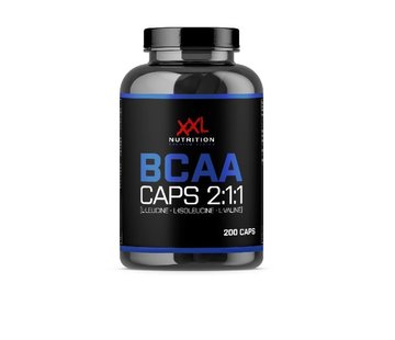 XXL  BCAA Caps 1000mg 2:1:1 verhouding. 200 caps