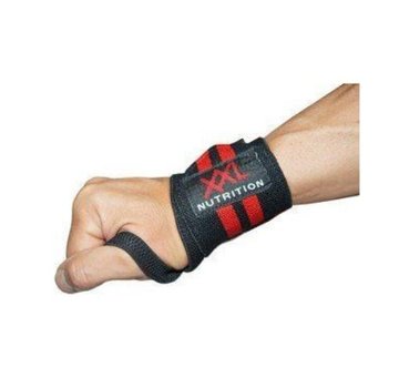 XXL  Wrist Wraps, zwart/rood