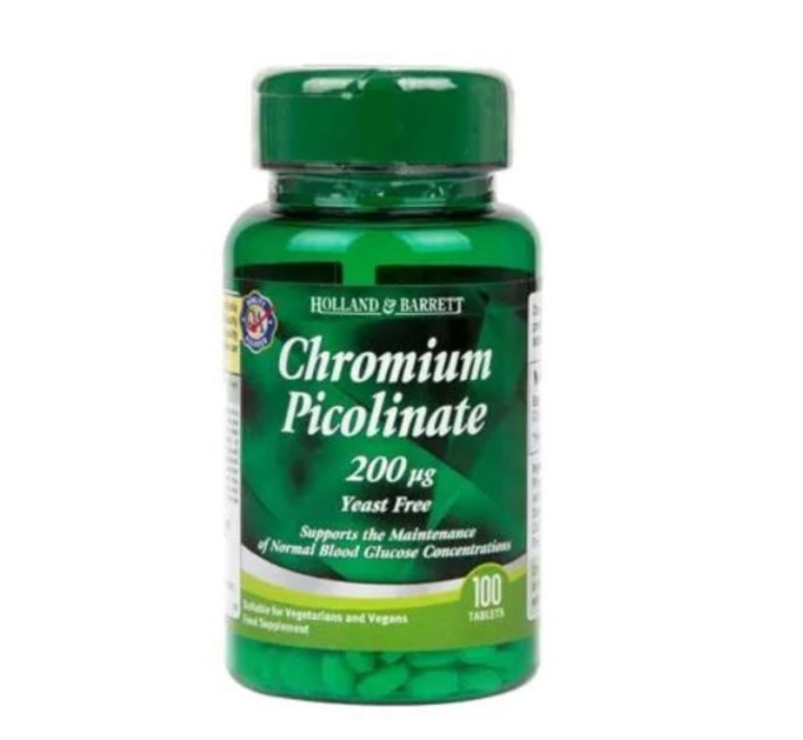 Chroom Picolinaat, 200mcg (100 Tabletten)