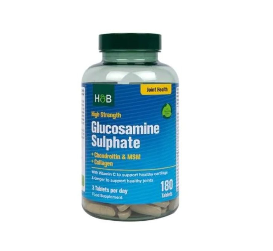 Glucosamine Sulfaat met vitamine C en MSM (180 Tabletten)