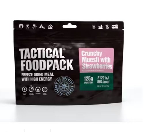 Tactical Foodpack Crunchy Muesli with Strawberries, 125 g