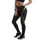 Detailed Tight Legging - Black-Lime Green - Maat -XS-