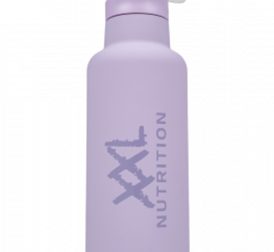 Insulated (Geïsoleerde) Straw Bottle - 500 ML, Kleur: lila