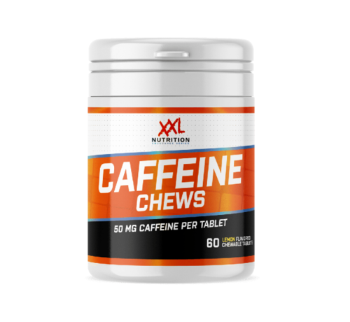 XXL  Caffeine kauwtabletten, Lemon (60 kauwtabletten)