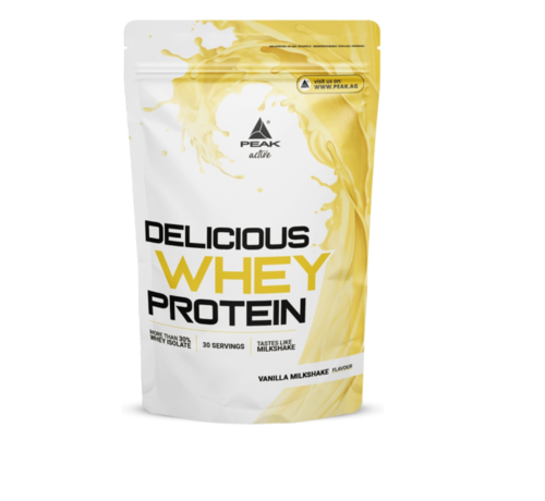 Peak Peformance Delicious Whey Protein, Vanilla Milkshake - 900g