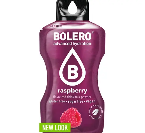 Bolero  Sticks (Sachets), smaak Raspberry (12x3 gram)