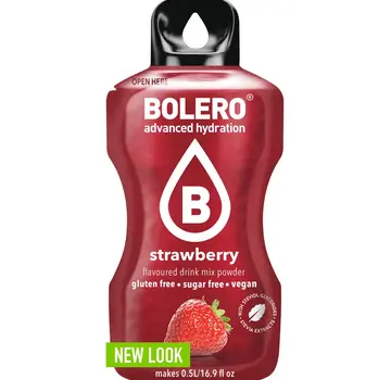 Bolero  Sticks (Sachets), smaak Strawberry (12x3 gram)