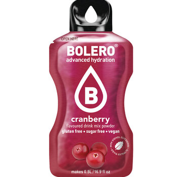 Bolero  Sticks (Sachets), smaak Cranberry (12x3 gram)