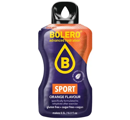 Bolero  Sticks (Sachets), smaak Sport Orange (12x3 gram)