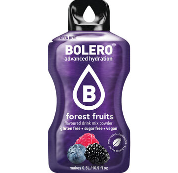 Bolero  Sticks (Sachets), smaak Forest Fruits (12x3 gram)