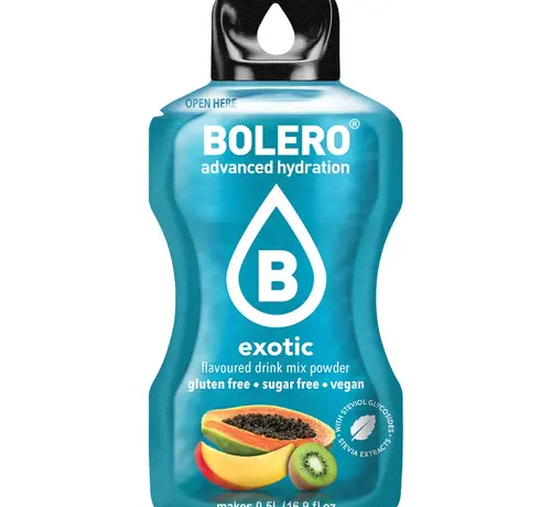 Bolero  Sticks (Sachets), smaak Exotic (12x3 gram)