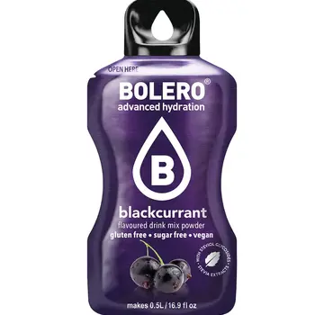 Bolero  Sticks (Sachets), smaak Blackcurrant (12x3 gram)