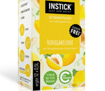 INSTICK Honey Melon  voor 12x0,5 liter suikervrije dranken. 12x2,5 gram