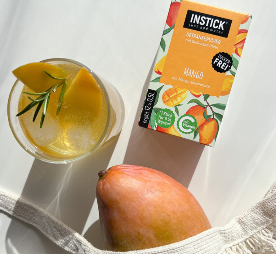 Mango voor 12x0,5 liter suikervrije dranken. 12x2,5 gram