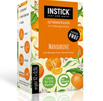 INSTICK Mandarin voor 12x0,5 liter suikervrije dranken. 12x2,5 gram