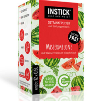 INSTICK Watermelon voor 12x0,5 liter suikervrije dranken. 12x2,5 gram
