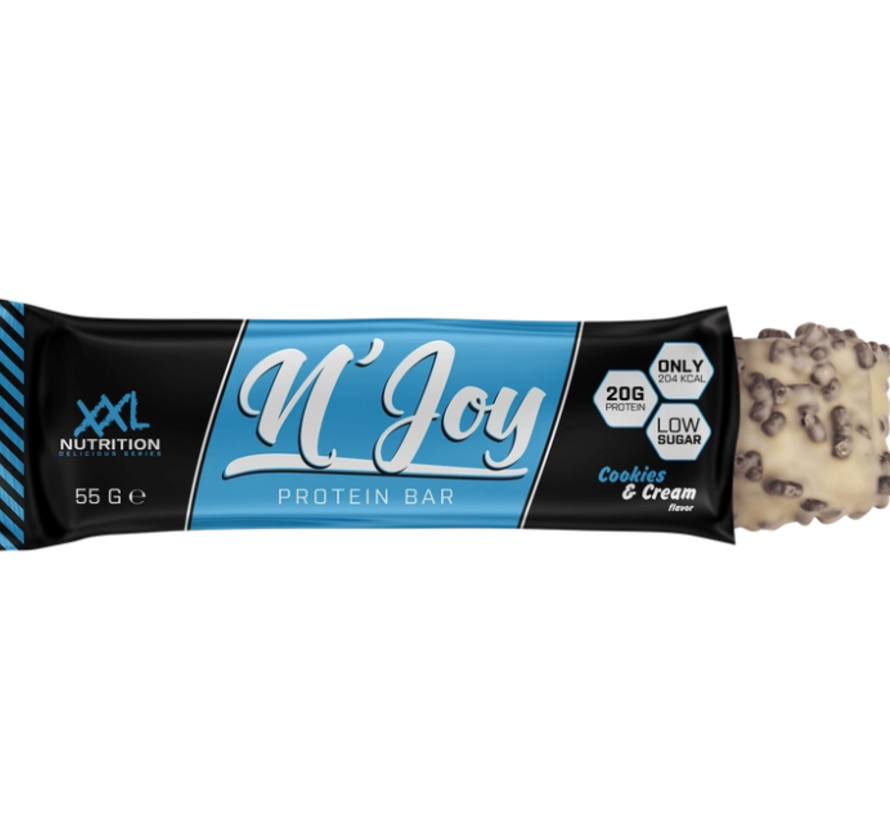 N'Joy Protein Bar  1x55 gram Cookies & Cream