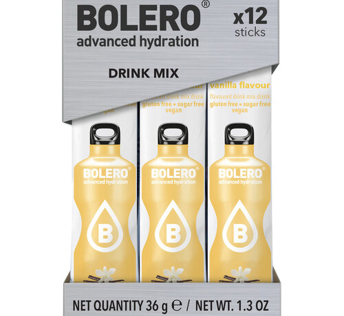 Bolero  Sticks (Sachets), smaak Vanilla (12x3 gram)