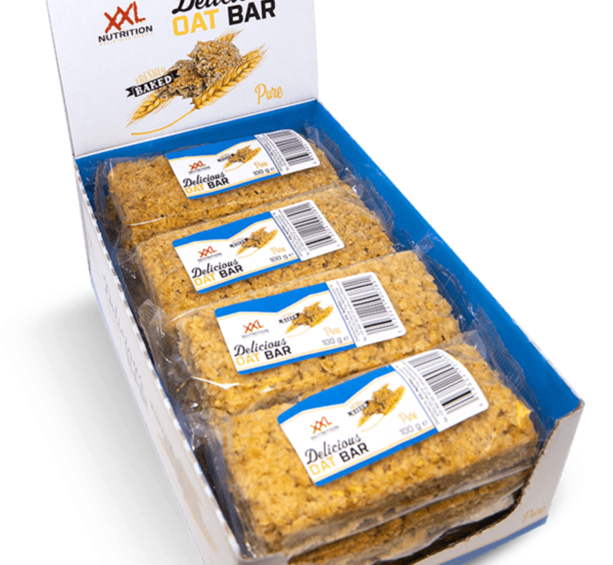 Delicious Oat Bar, Naturel. 12x100 gram