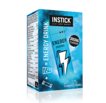 INSTICK Energy Original voor 12 x 0,25 liter suikervrije energydrank