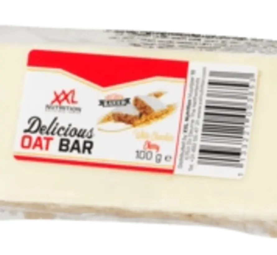 Delicious Oat Bar, witte Chocolade / Kers. 1x100 gram