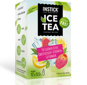 INSTICK Ice Tea Cactusvijg & Citroen (groene thee-extract) voor 12x0,5 liter suikervrije dranken. 12x2,5 gram