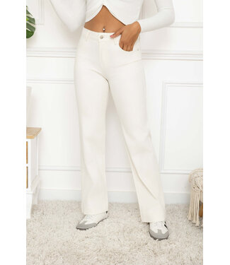 Jeans Wide Ecru