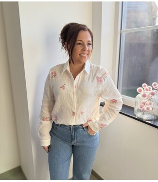 Blouse Tetra Pink Flower