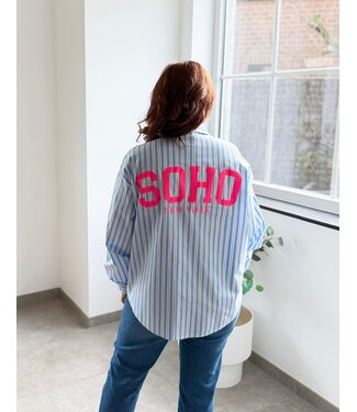 Blouse Stripe Soho Blue