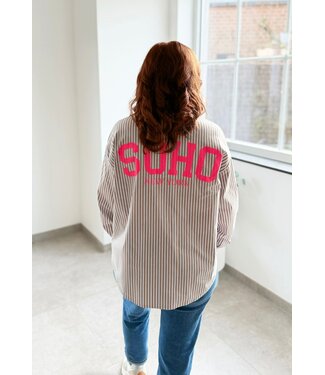 Blouse Stripe Soho Beige