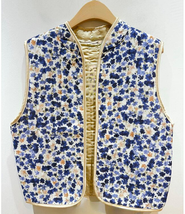 Gilet Flower Blue