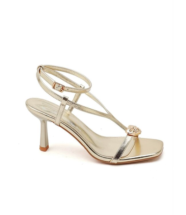 Sandaal met hak Gold