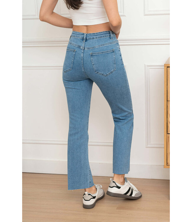 Flare Cropped Jeans Fiene Light BLue