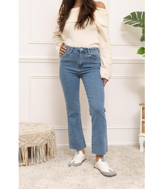 Flare Cropped Jeans Fiene Light BLue