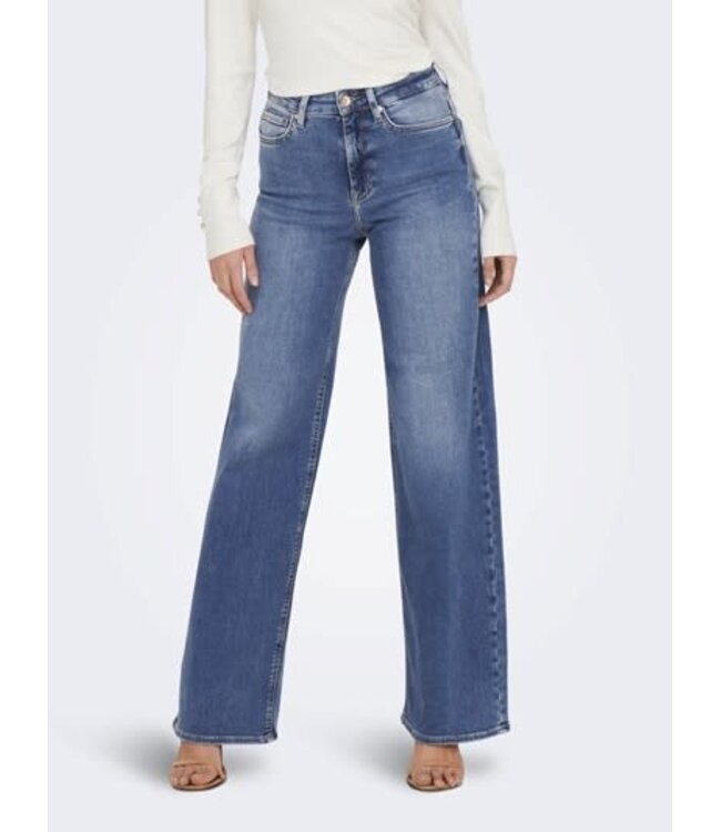 Only Madison Wide Jeans  Mid Blue