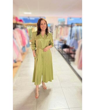 Dress Shiny Olive