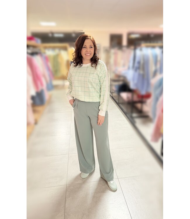 Pull Mint Carreaux
