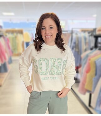 Pull Soho Ecru/Mint