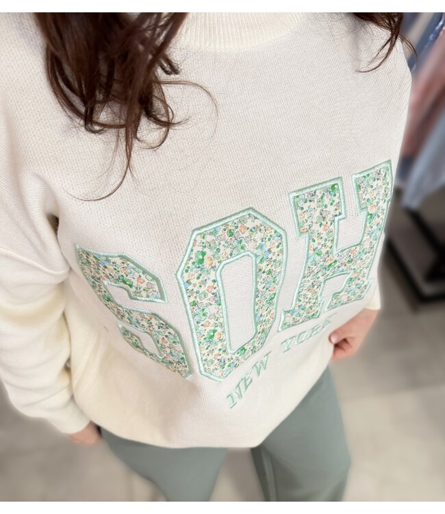 Pull Soho Ecru/Mint